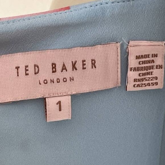 NEW TED BAKER Umerta Floral Skater Dress  Pockets Tropical Beach Hawaiian SZ S - Picture 10 of 13